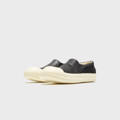 Men Kith Rick Owens Boat Sneaks Scarpe - Denim Black / Milk / Milk