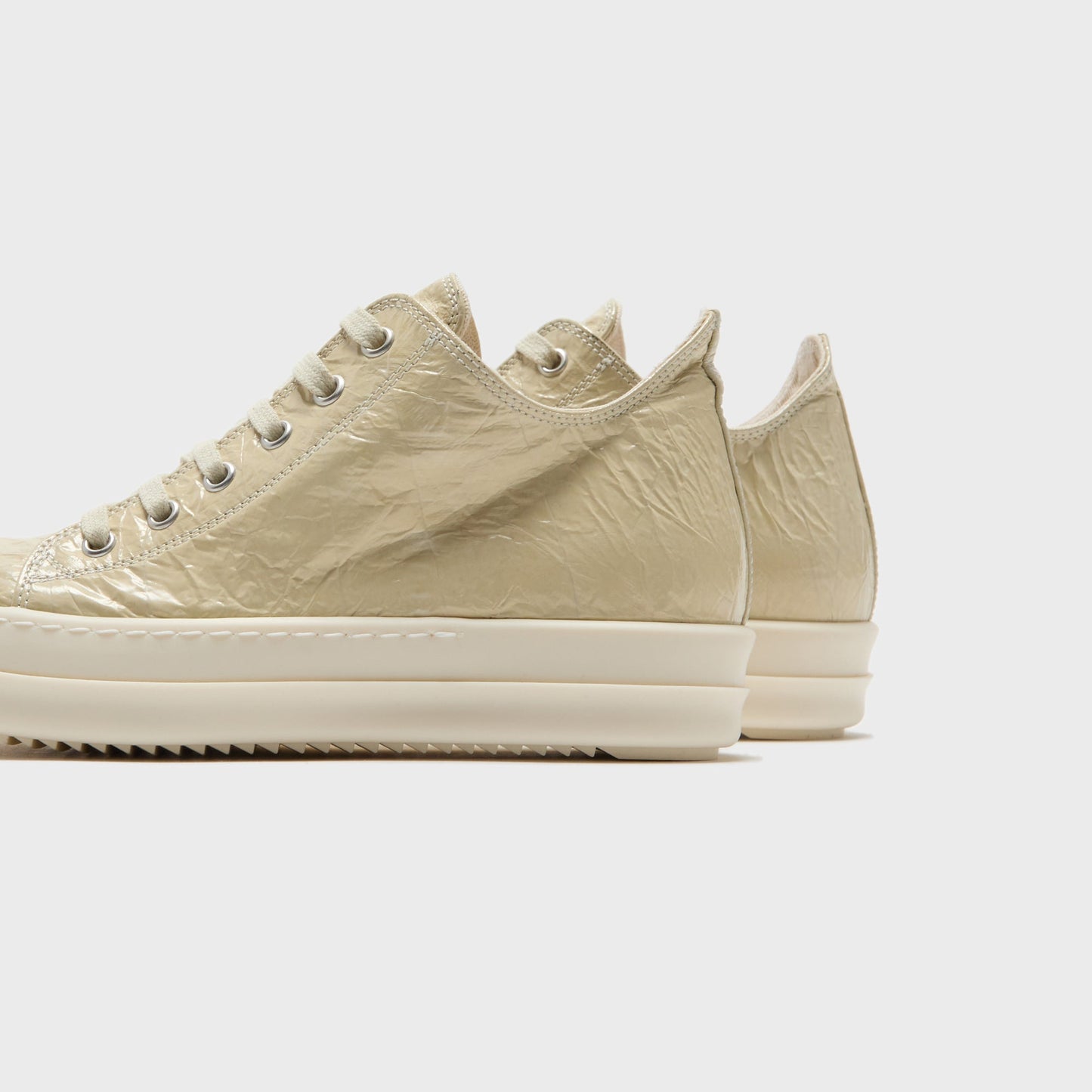 Women Kith Rick Owens WMNS Low Sneakers Scarpe - Parchment / Milk / Milk