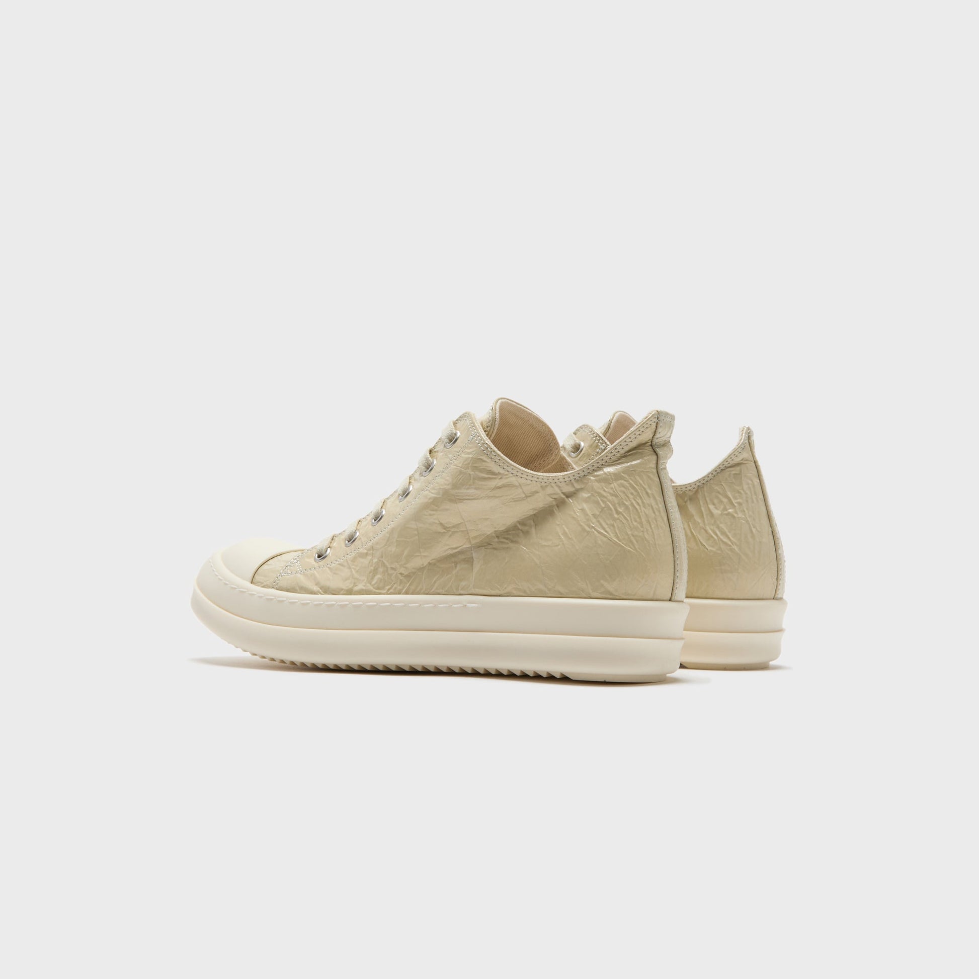 Women Kith Rick Owens WMNS Low Sneakers Scarpe - Parchment / Milk / Milk