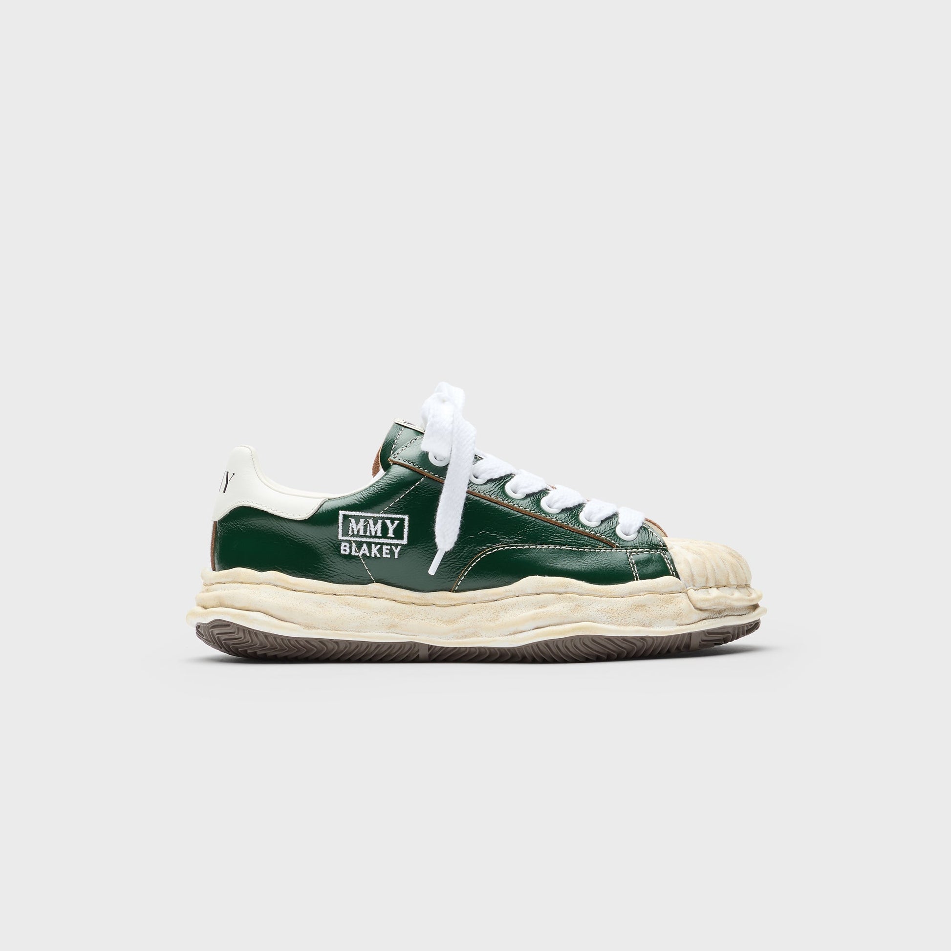 Men Kith Mihara Yasuhiro Blakey Original Sole Wrinkled Leather Low Top Sneaker