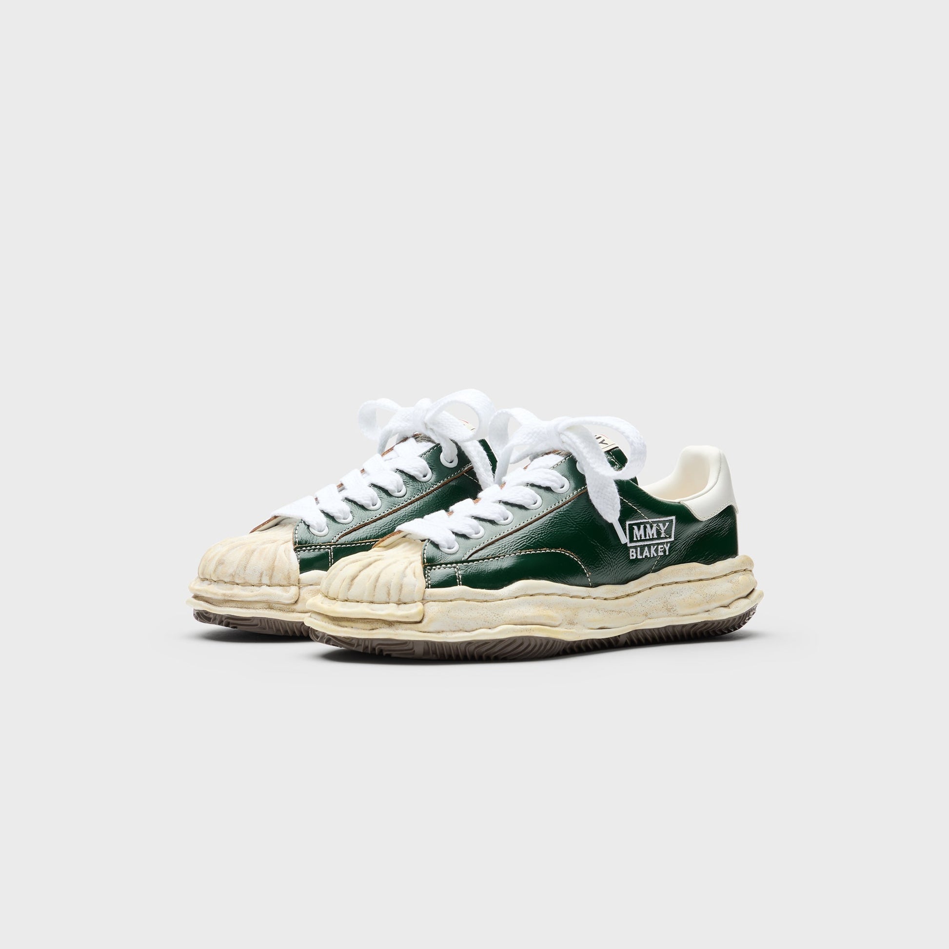 Men Kith Mihara Yasuhiro Blakey Original Sole Wrinkled Leather Low Top Sneaker