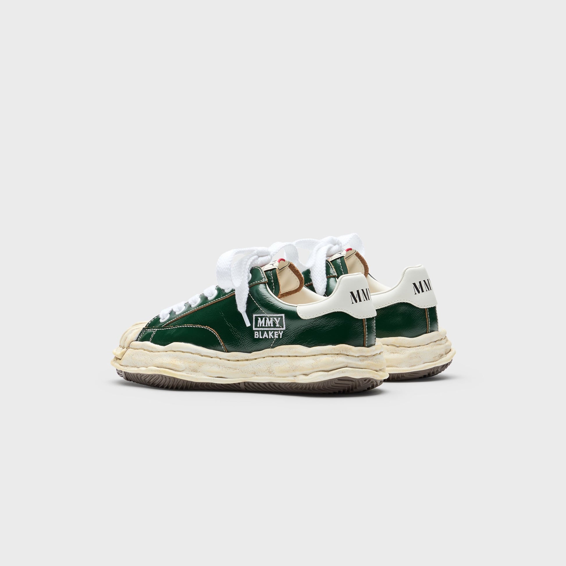 Men Kith Mihara Yasuhiro Blakey Original Sole Wrinkled Leather Low Top Sneaker