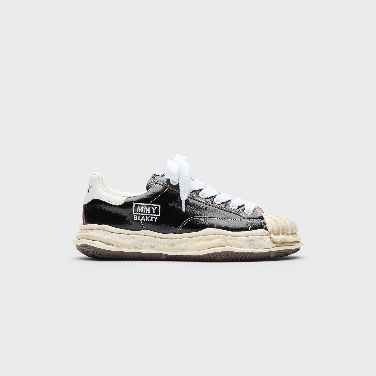 Men Kith Mihara Yasuhiro Blakey Original Sole Wrinkled Leather Low Top Sneaker