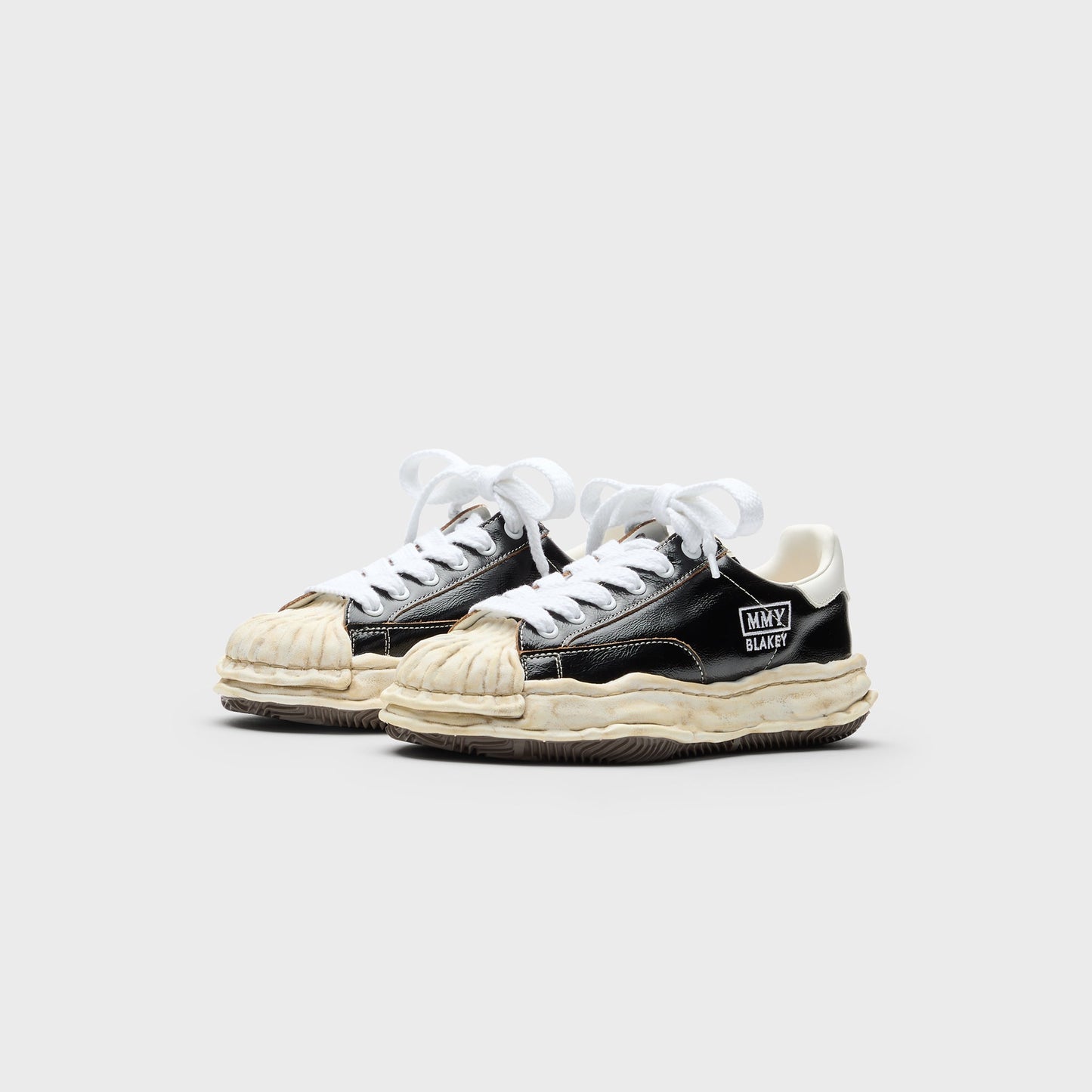 Men Kith Mihara Yasuhiro Blakey Original Sole Wrinkled Leather Low Top Sneaker