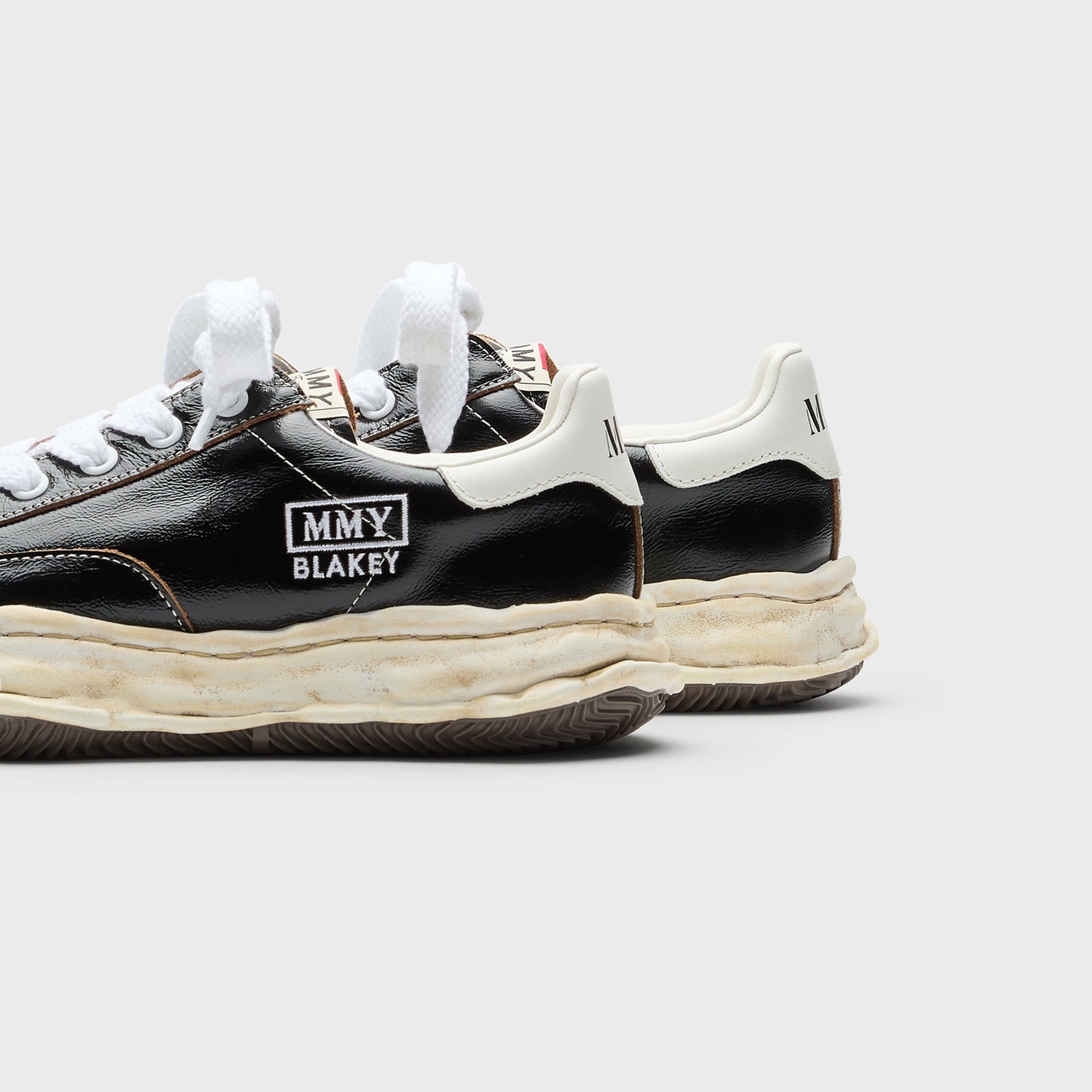 Men Kith Mihara Yasuhiro Blakey Original Sole Wrinkled Leather Low Top Sneaker