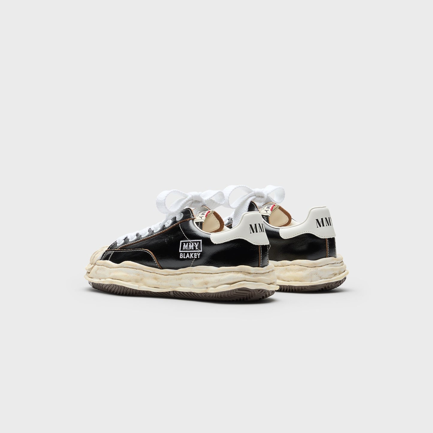 Men Kith Mihara Yasuhiro Blakey Original Sole Wrinkled Leather Low Top Sneaker