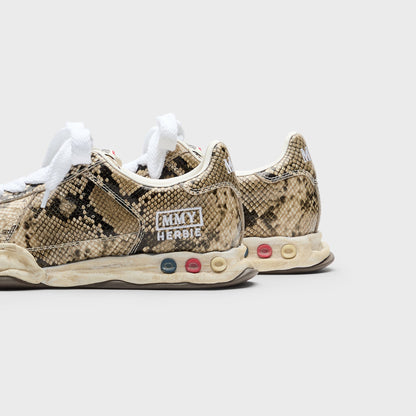 Men Kith Mihara Yasuhiro Herbie Original Sole Printed Python Leather Low Top Sn