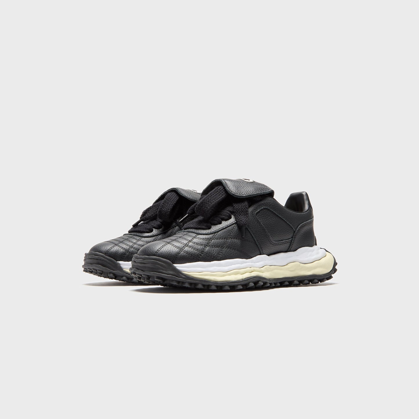 Men Kith Mihara Yasuhiro Scott Original Sole Leather Low-Top Sneaker - Black