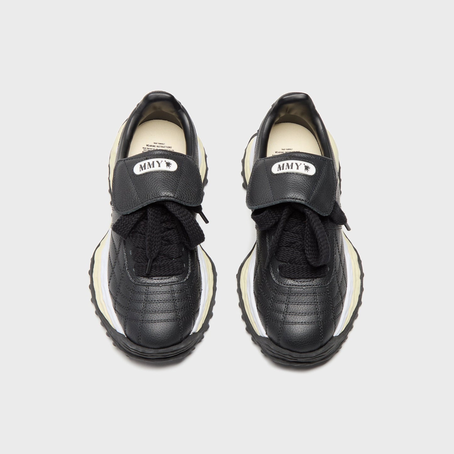 Men Kith Mihara Yasuhiro Scott Original Sole Leather Low-Top Sneaker - Black
