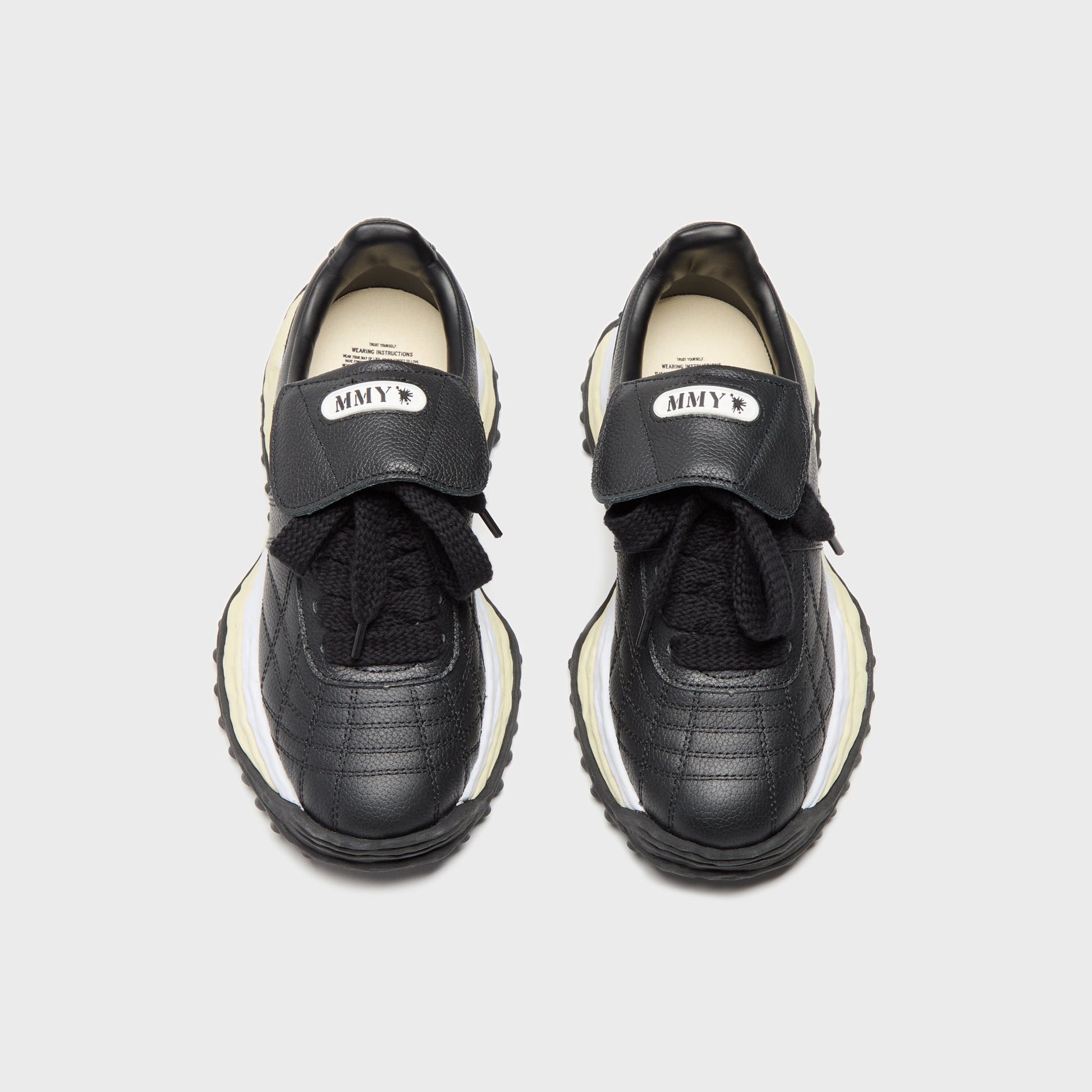 Men Kith Mihara Yasuhiro Scott Original Sole Leather Low-Top Sneaker - Black