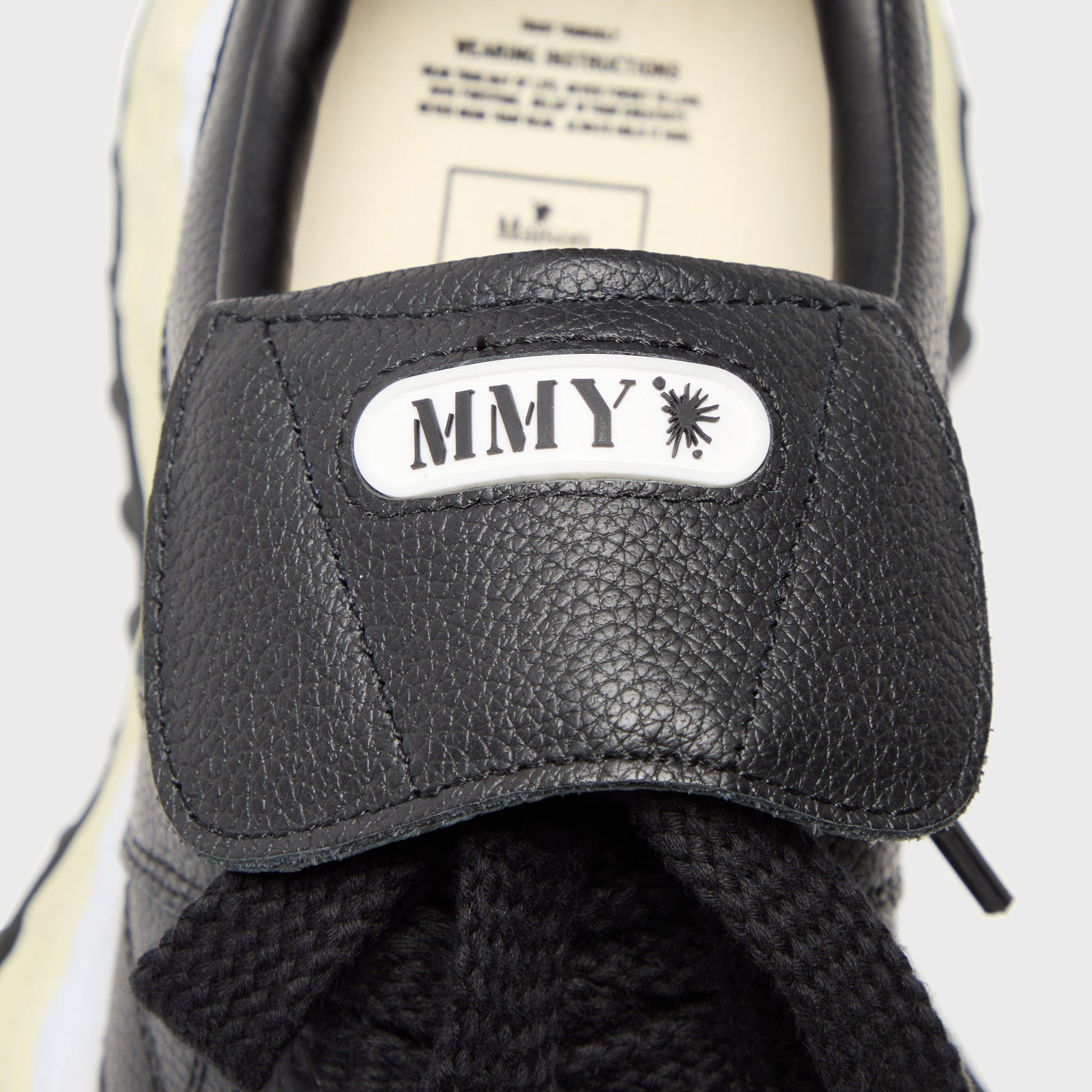 Men Kith Mihara Yasuhiro Scott Original Sole Leather Low-Top Sneaker - Black