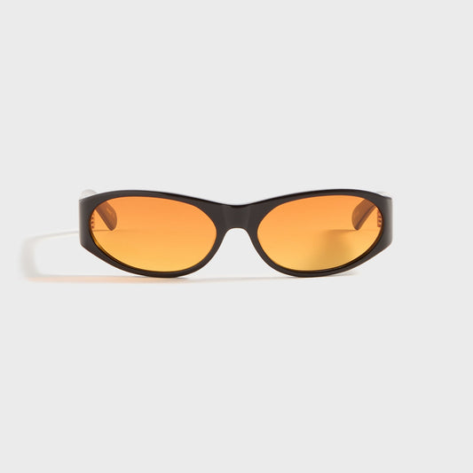 Men Kith Flatlist Eddie Kyu - Solid Brown / Sunset Orange Lens