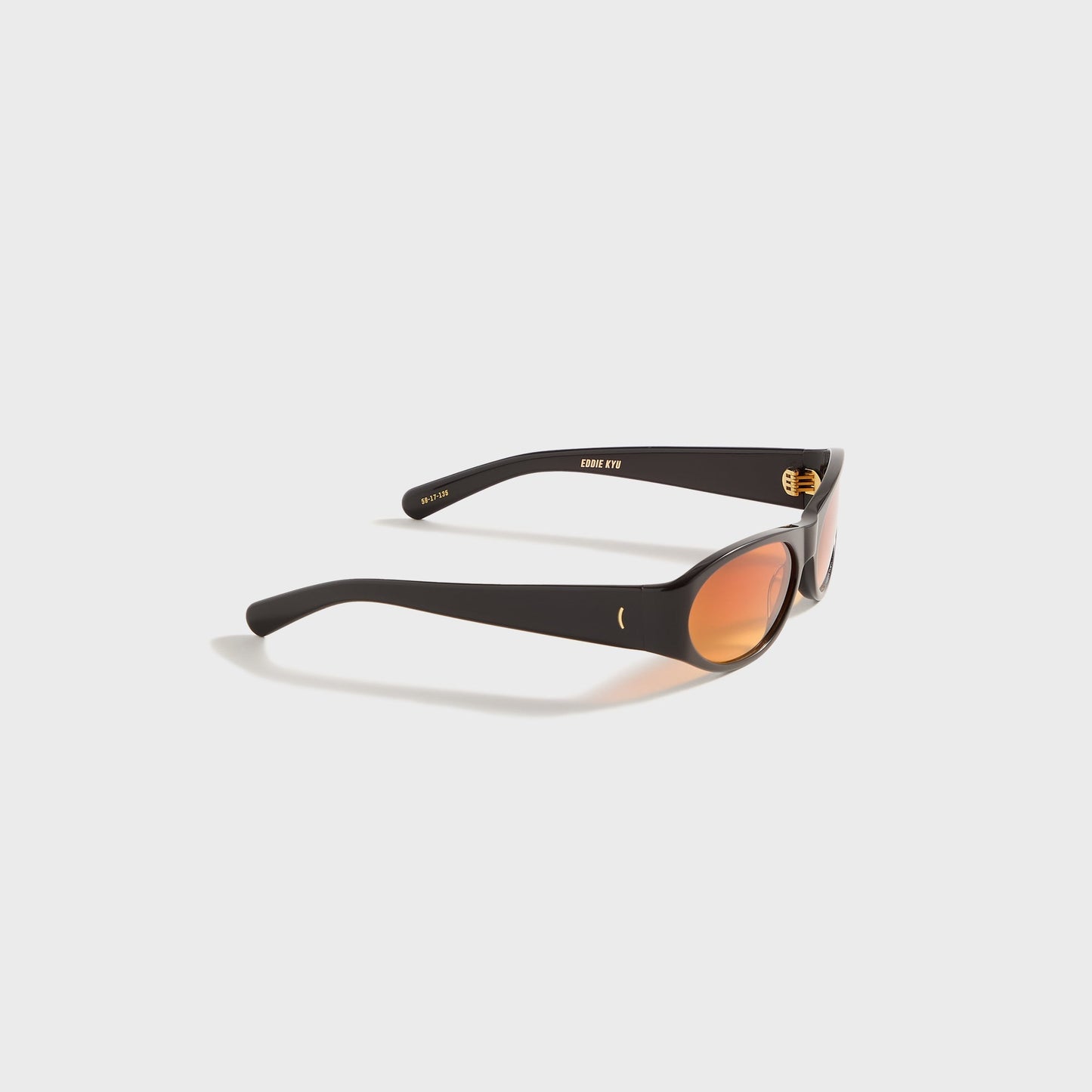Men Kith Flatlist Eddie Kyu - Solid Brown / Sunset Orange Lens