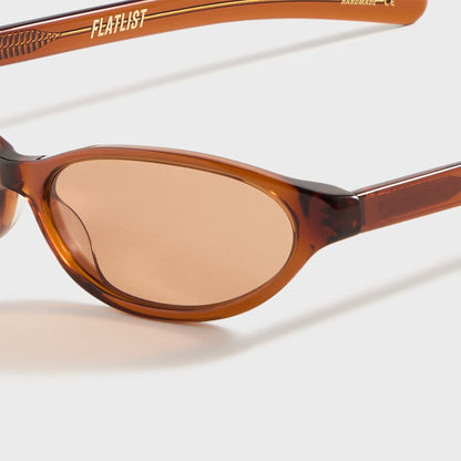 Men Kith Flatlist Olympia - Crystal Brown / Brown Lens