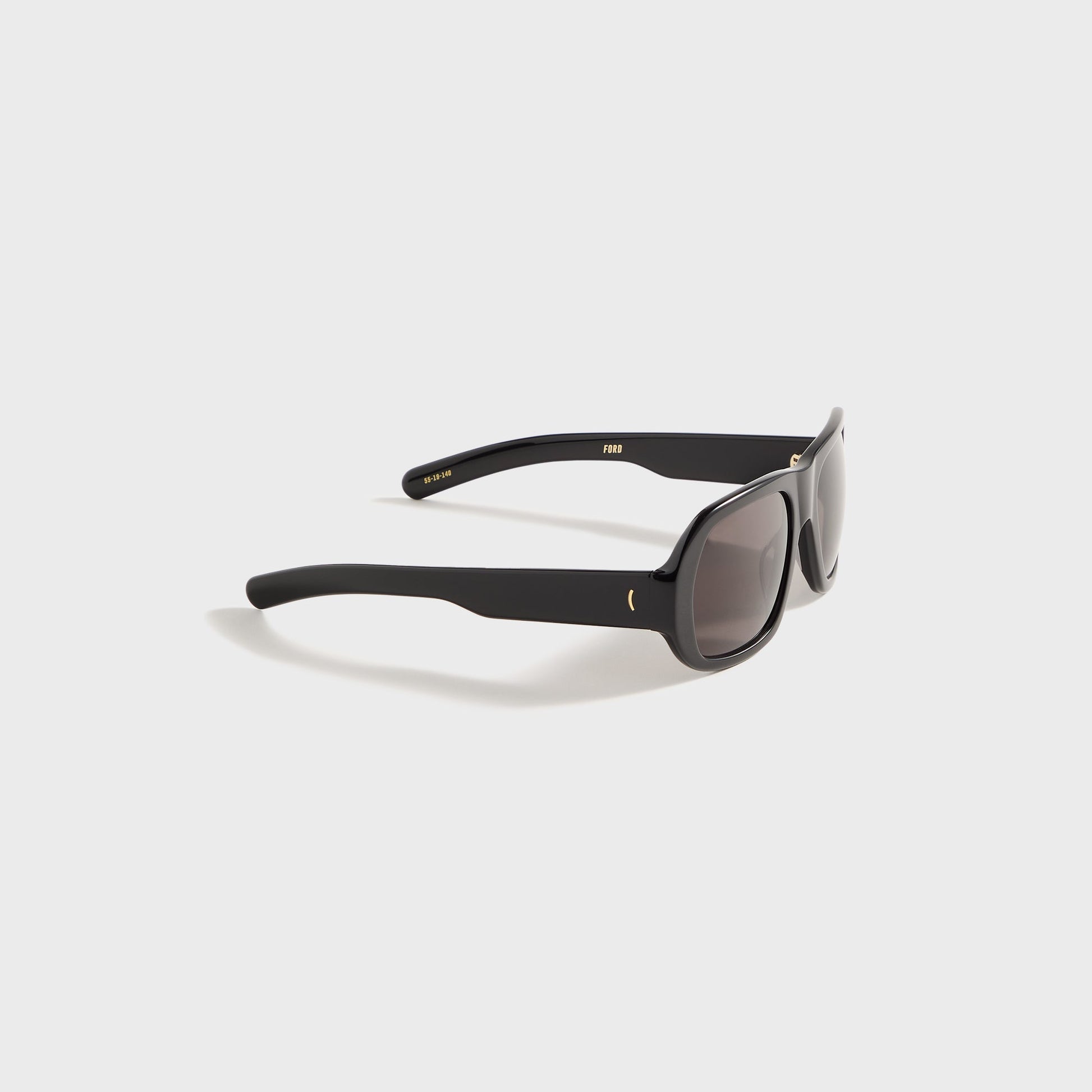 Men Kith Flatlist Ford - Solid Black / Solid Black Lens