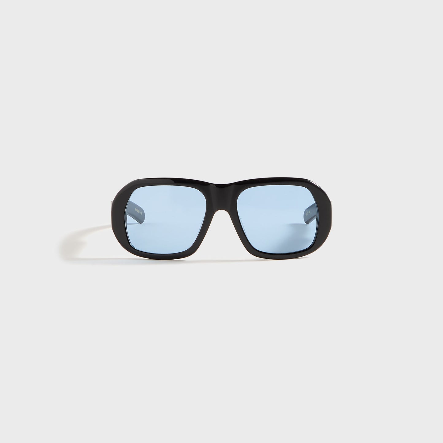 Men Kith Flatlist Ford - Solid Black / Solid Blue Lens