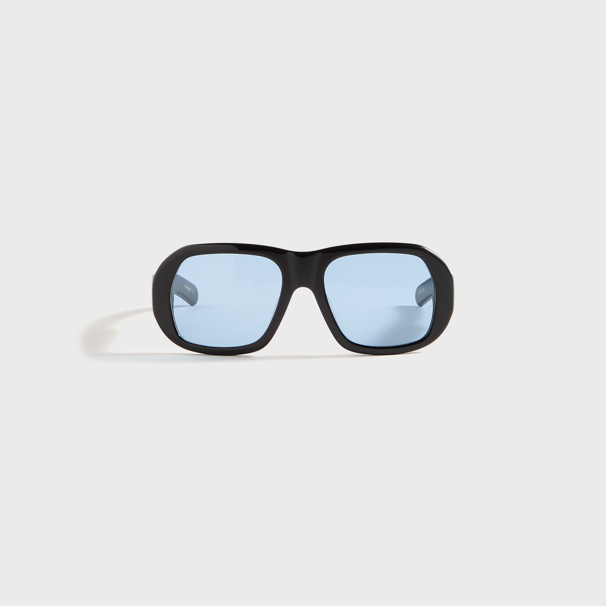 Men Kith Flatlist Ford - Solid Black / Solid Blue Lens