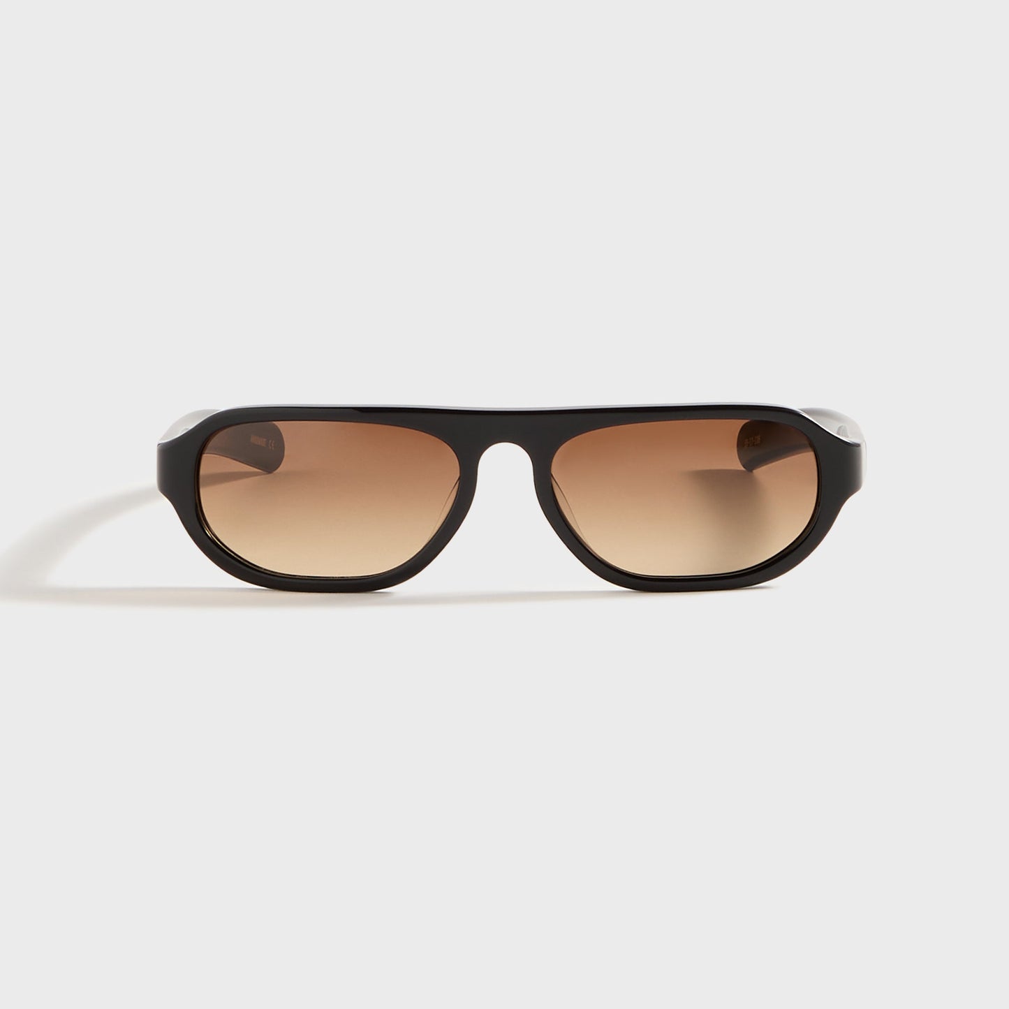 Men Kith Flatlist Penn - Solid Black / Brown Gradient Lens