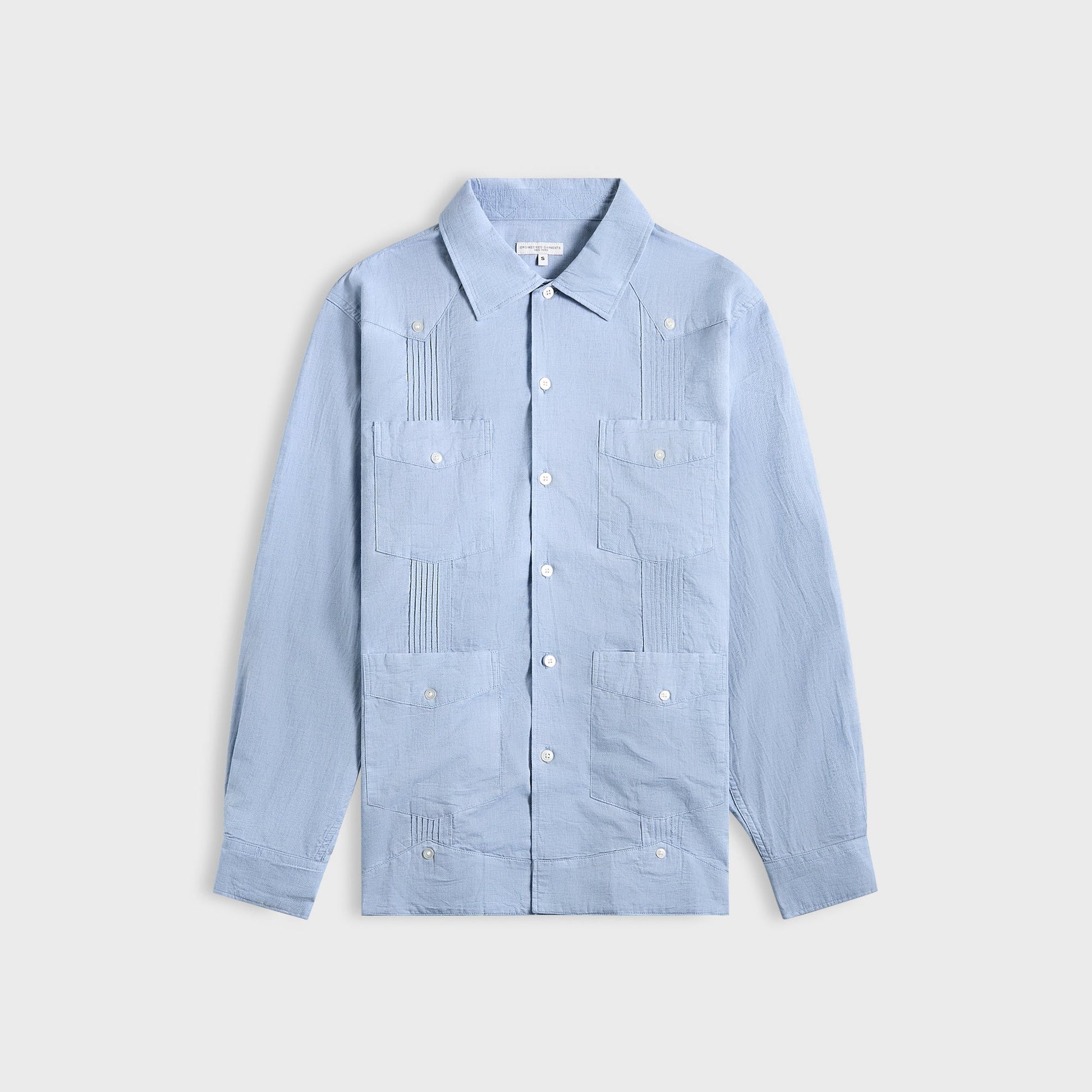 Men Kith Engineered Garments Guayabera Shirt - Light Blue