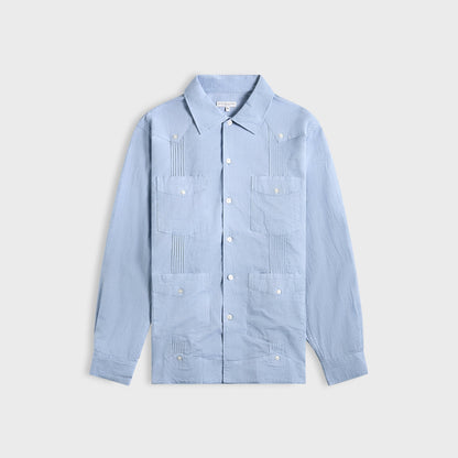 Men Kith Engineered Garments Guayabera Shirt - Light Blue