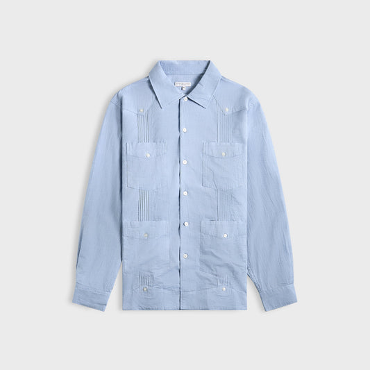 Men Kith Engineered Garments Guayabera Shirt - Light Blue