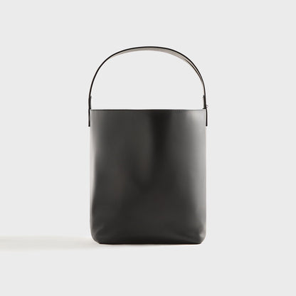 Men Kith Auralee Leather Shoulder Bag Made by Aeta - Black