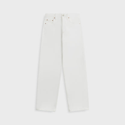 Women Kith Agolde V Waist Baggy Jean - Milkshake