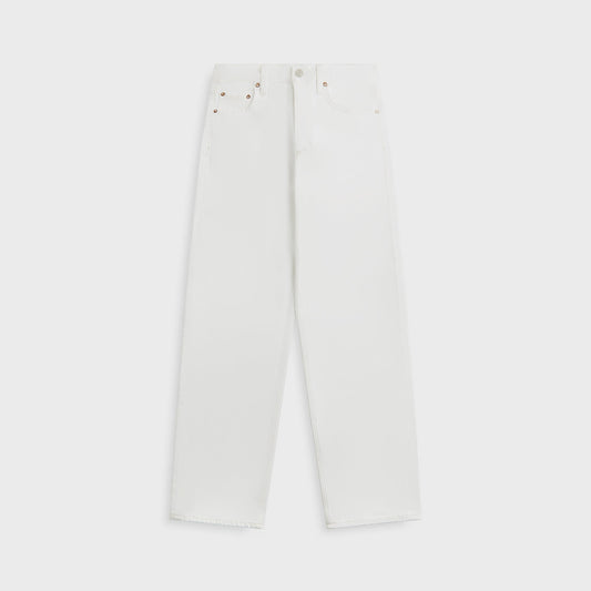 Women Kith Agolde V Waist Baggy Jean - Milkshake