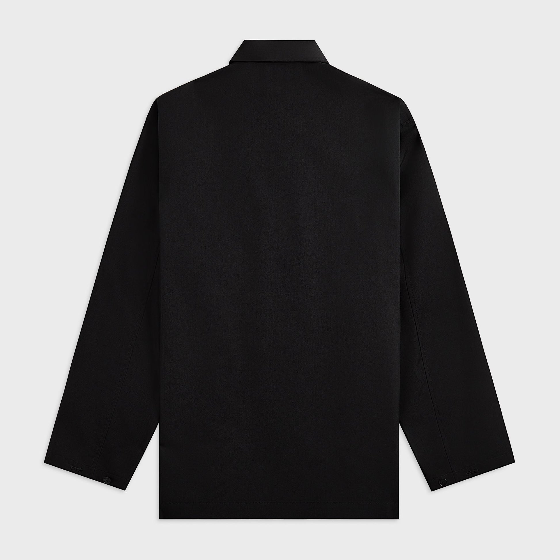 Men Kith Auralee Wool Herringbone Over Shirt - Black