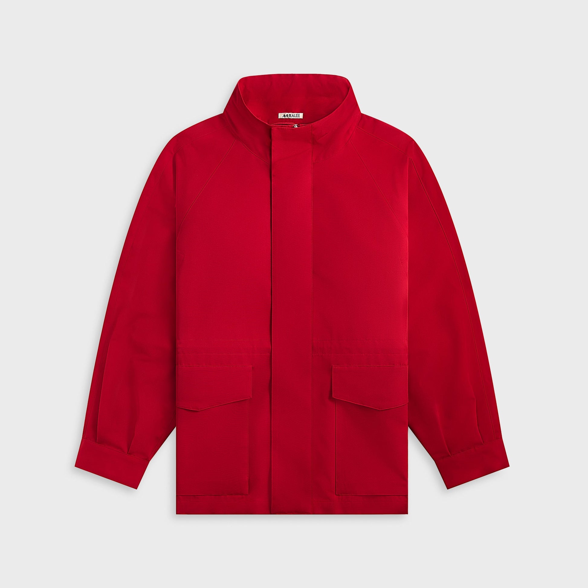Men Kith Auralee Wool Max Canvas High Neck Zip Blouson - Red
