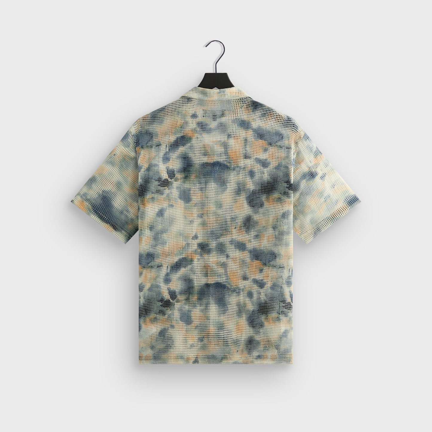 Men Kith Kith Cotton Mesh Thompson Camp Collar Shirt - Cyanotype