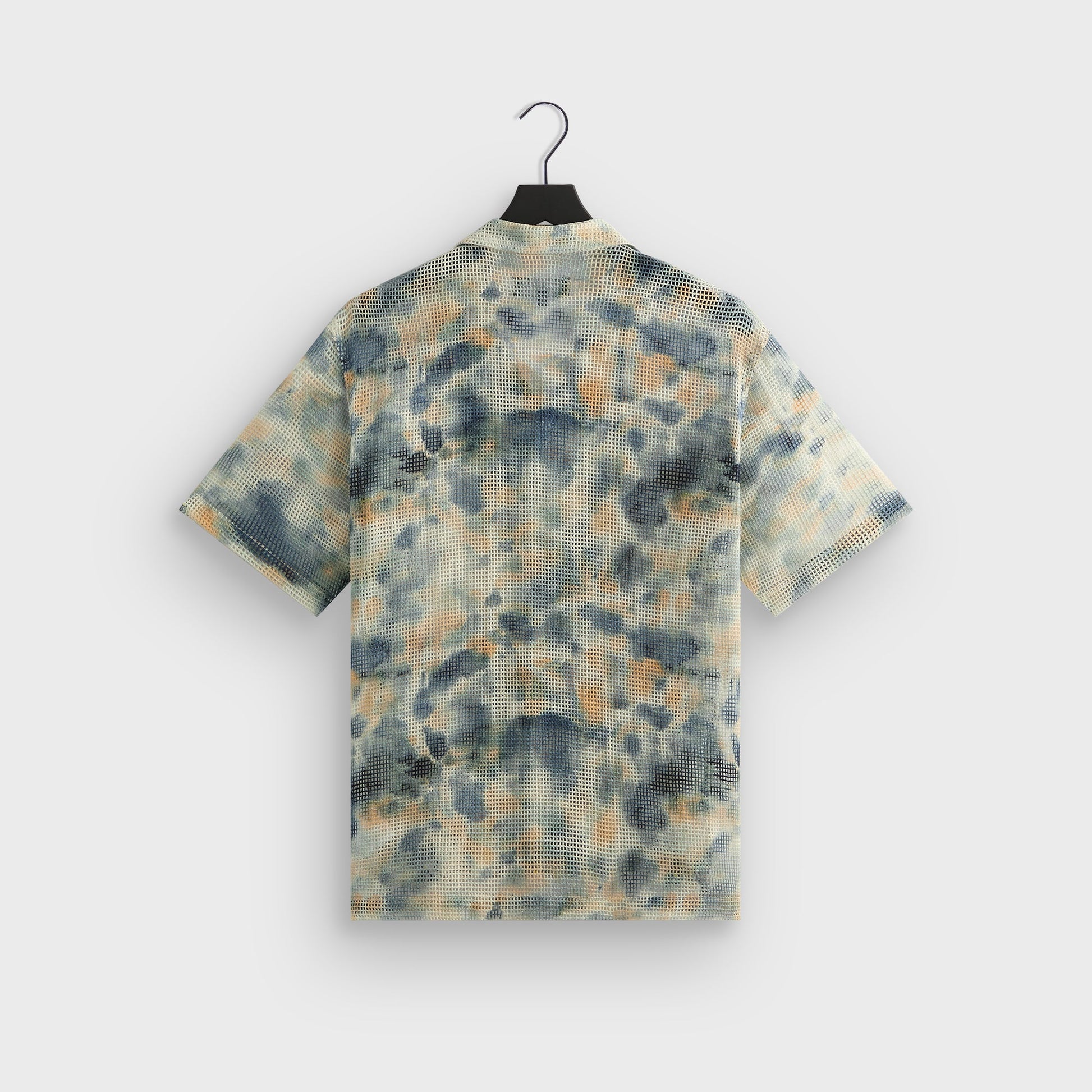 Men Kith Kith Cotton Mesh Thompson Camp Collar Shirt - Cyanotype