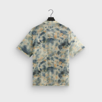 Men Kith Kith Cotton Mesh Thompson Camp Collar Shirt - Cyanotype
