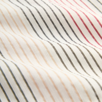Kids|Men Kith Kith Seersucker Long Sleeve Boxy Collared Overshirt - White