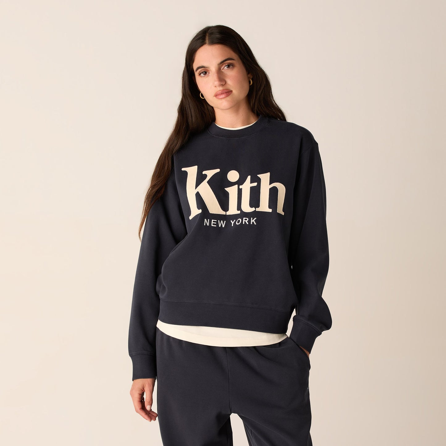 Women Kith Kith Women Asher New York Crewneck - Nocturnal
