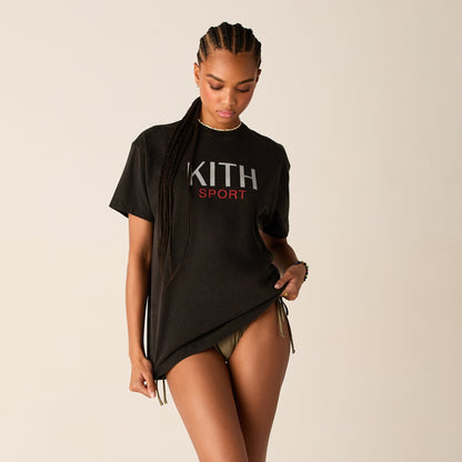 Women Kith Kith Women Vintage Kith Sport Tee - Black