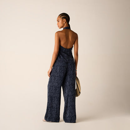 Women Kith Kith Women Ida Wavy Jacquard Pant - Nocturnal