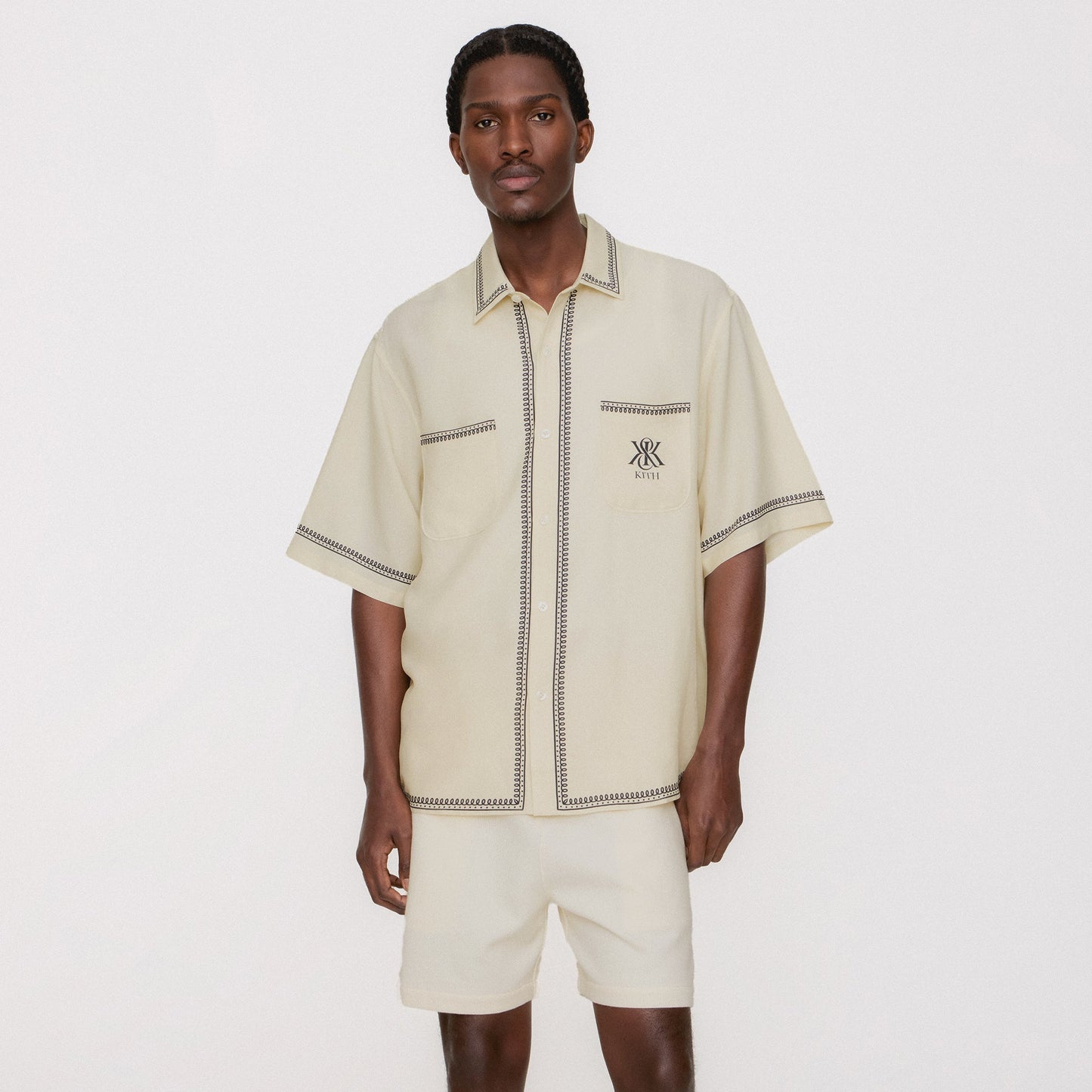 Men Kith Kith Baroque Paxton Buttondown - Sandrift