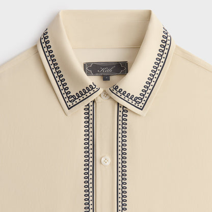 Men Kith Kith Baroque Paxton Buttondown - Sandrift