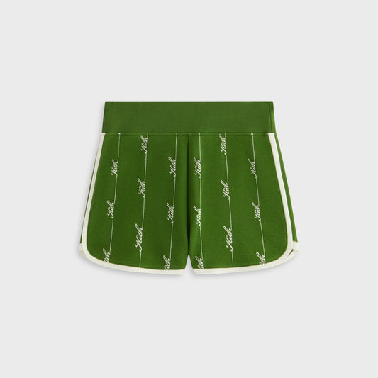 Women Kith Kith Women Mica Pique Logo Knit Short - Turf