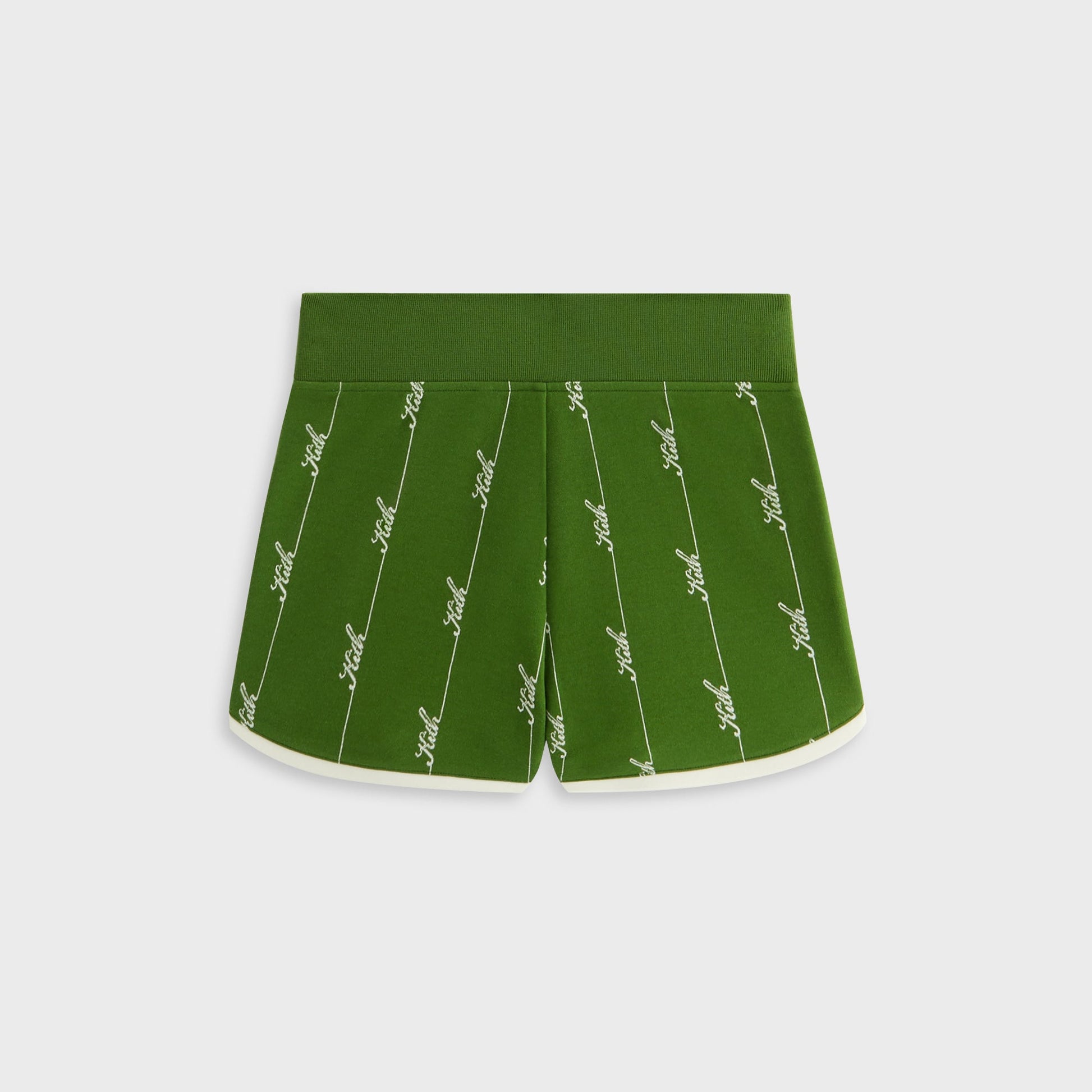 Women Kith Kith Women Mica Pique Logo Knit Short - Turf