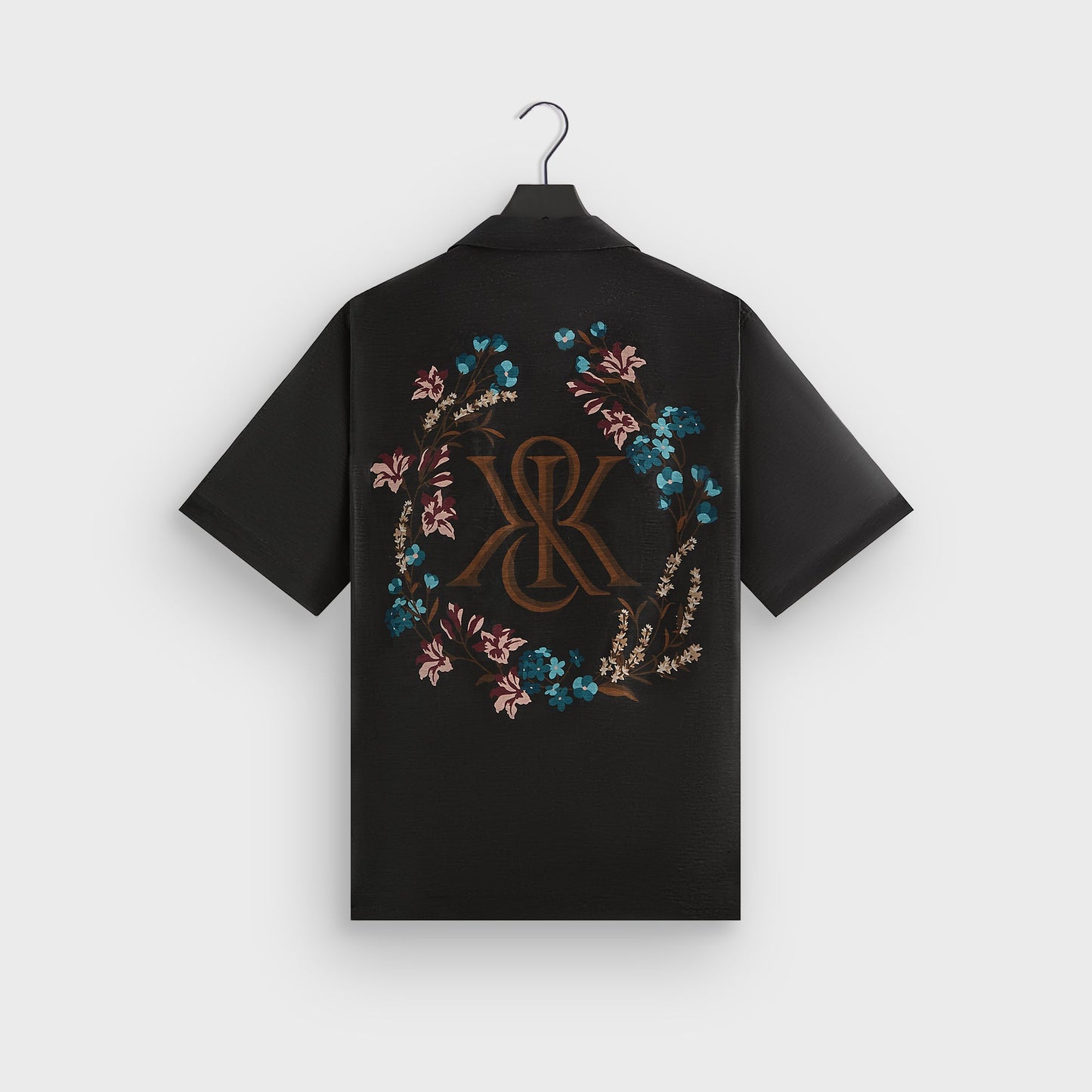Men Kith Kith Linen Thompson Camp Collar Shirt - Black