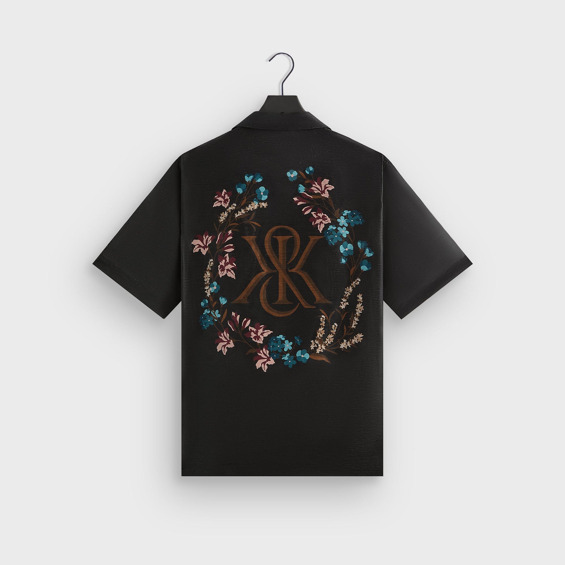 Men Kith Kith Linen Thompson Camp Collar Shirt - Black