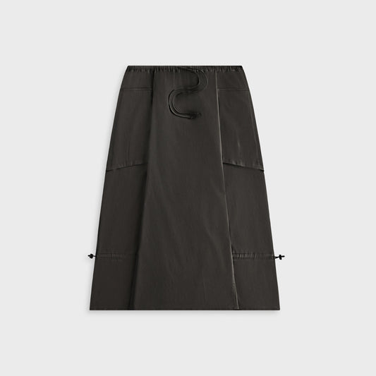Women Kith Kith Women Kyo Utility Maxi Skirt - Black