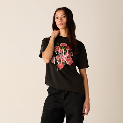Women Kith Kith Women Floral Vintage Tee - Black