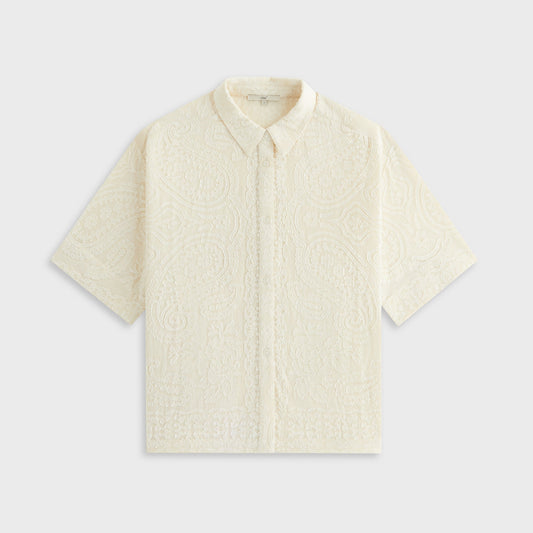 Women Kith Kith Women Mari Paisley Gauze Shirt - Waffle