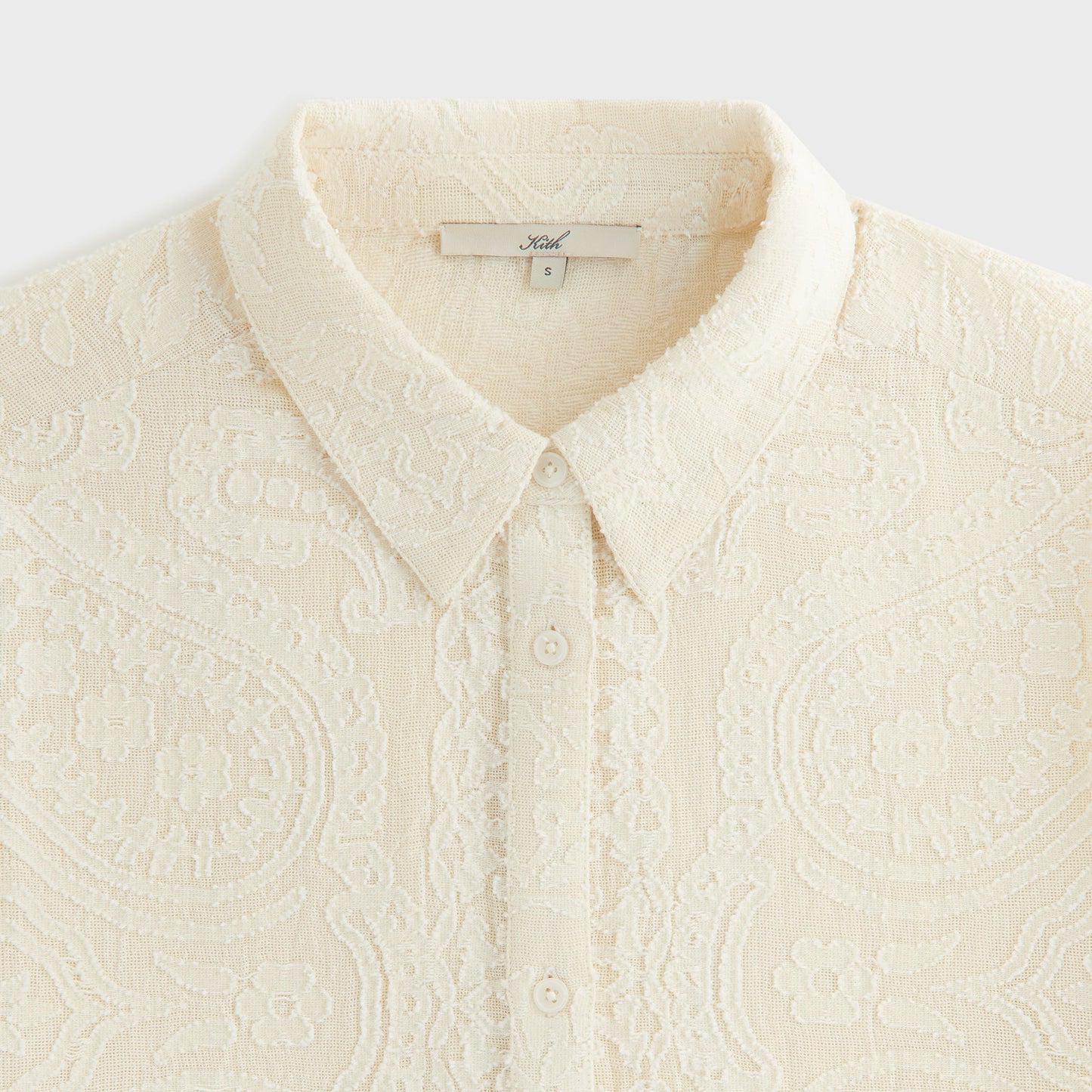 Women Kith Kith Women Mari Paisley Gauze Shirt - Waffle