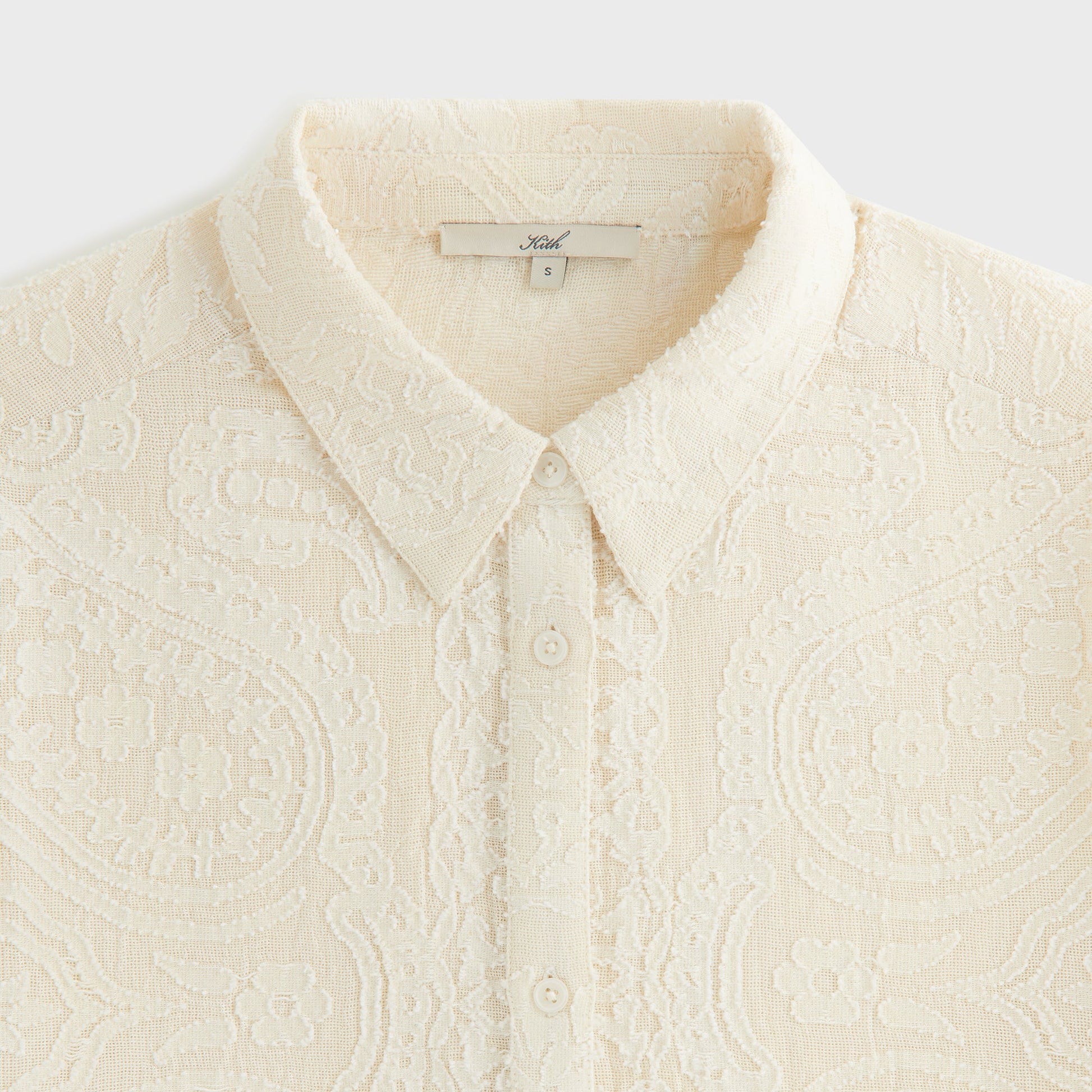 Women Kith Kith Women Mari Paisley Gauze Shirt - Waffle