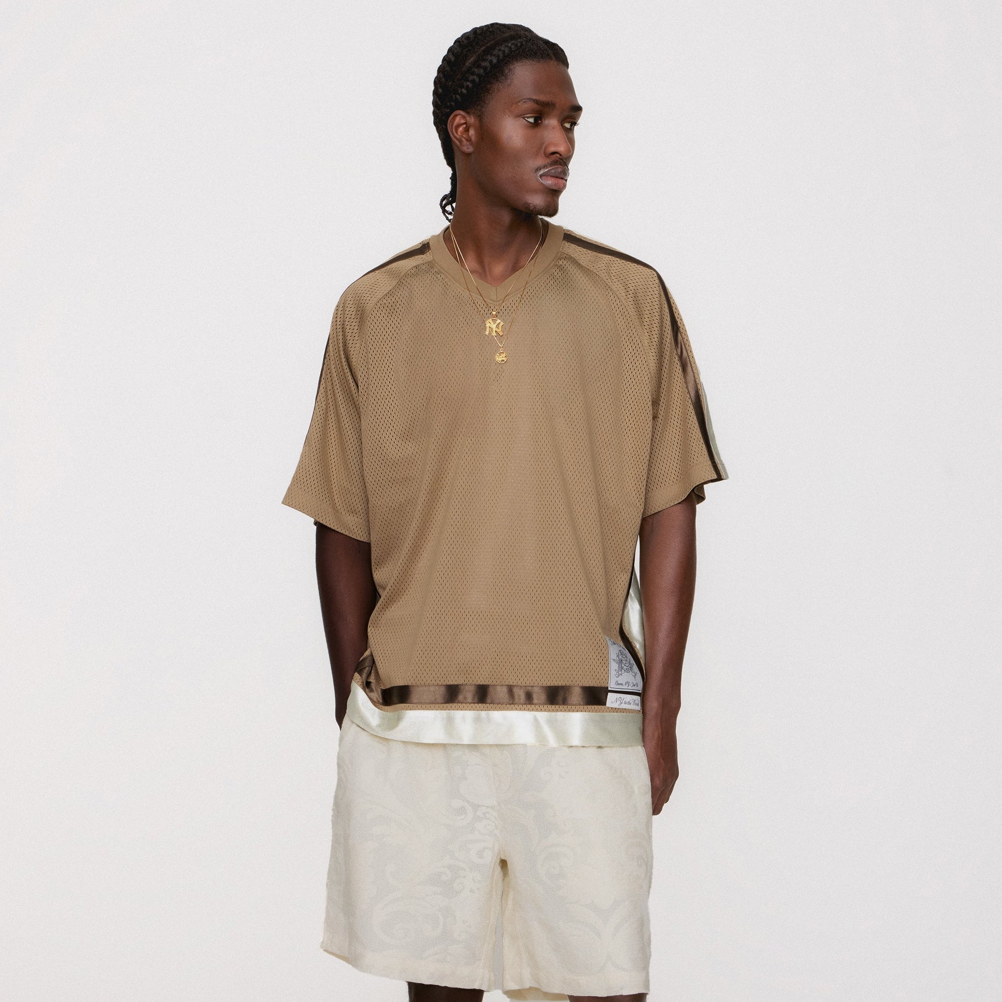 Men Kith Kith Lace Lewis Short - Sandrift