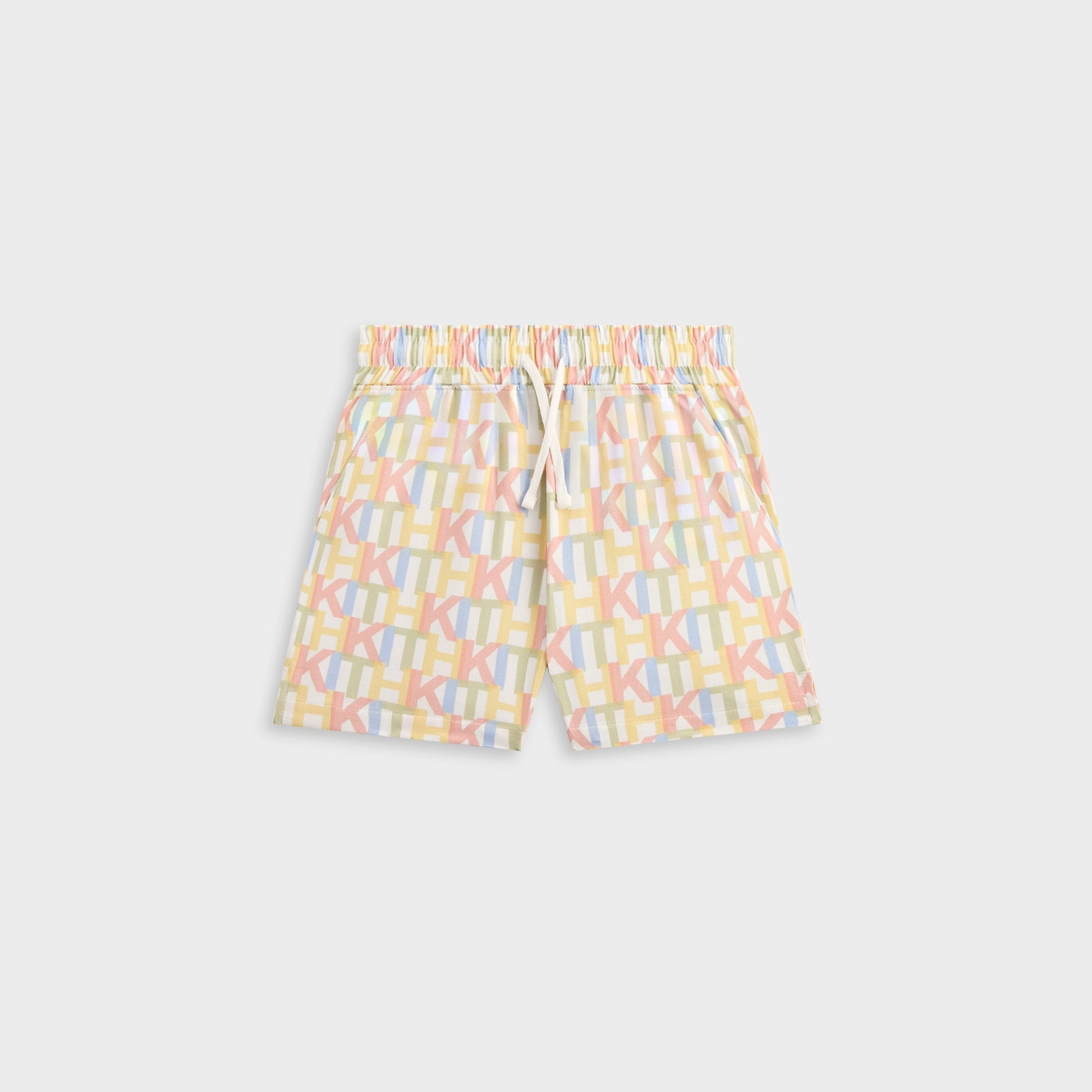 Kids Kith Kith Kids Monogram Thompson Camp Short - Silk
